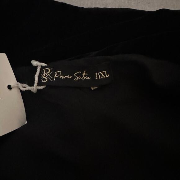 PowerSutra Velour Velvet Finnish Jacket Women Sz 11XL Black Office Holiday New - Picture 6 of 12